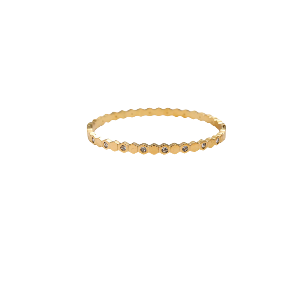 Honeycomb Stackable Bangle - Image 2